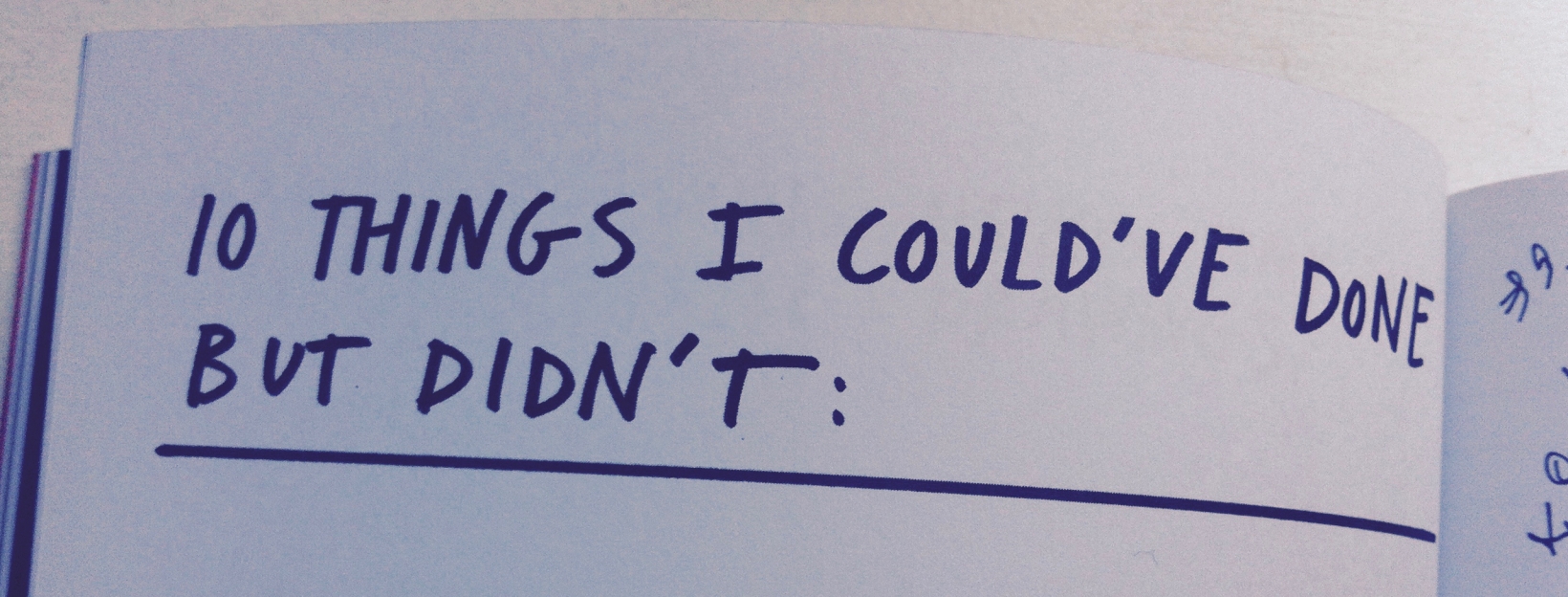 “10 things I could’ve done, but didn’t” or what to do with the self ...
