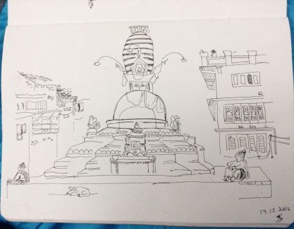 Nepal-sketches-anna-sircova - 1